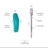 Final Fork Stainless Steel Collapsible Foldable Eco-friendly Camping Pocket Fork With Plastic Case for Travel (Cyan-ara Plastic) view 3