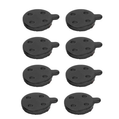 4 Pairs Bicycle Disc Brake Pads, Red Copper Semi to Metal Pads Bike Replacement Parts for Electric Scooter Bicycle