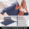 4Monster Quick Dry Travel Towel with Case & Carabiner  Super Absorbent Microfiber Gym & Camping Towel. Compact, Lightweight, Fast Drying for Beach, Swimming, Hiking, Backpacking view 2