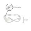 AeraVida Everlasting Infinity Bond Semi Mother of Pearl Inlay .925 Sterling Silver Ring | Pearl Rings for Women Sterling Silver | Infinity Rings for Women (8) view 4