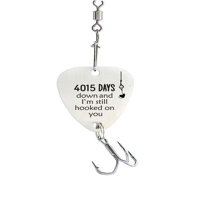 11 Year Wedding Anniversary for Him 4,015 Days Gifts for Men 11th Anniversary Fishing Lure for Husband Valentine Birthday Day