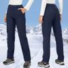 Womens Snow Pants Hiking Winter Fleece Lined Waterproof Soft Shell Insulated Outdoor Camping Travel ski Pants 5022,Blue,XX-Large view 2