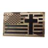 Jumbo 3x5 IR America Flag Crucifix mult1cam Jesus Christ Christian Morale Tactical Hook Patch view 1