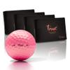 Trust 4 Dozen Rosa, Urethane Covered, 3 Piece Golf Ball, Soft & Elasticity Feel, Green Side Control with Distance, Lady Pink Golf Ball, Best for Female Golfers, (3 Dozen+1 Dozen Free) view 1