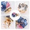 1pair Dried Flower Glass Earrings for Women Double-sided Spherical Ear Unique Ear Decor Present for view 4