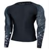 ADOREISM Quick-Dry Men's Long Sleeve Rash Guard UPF 50+ Compression Swim Shirt (Lined Alligator, XL) view 1