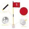 KINGTOP Golf Flagsticks Mini, Putting Green Flag for Yard, All 3 Feet, Golf Pin Flags Hole Cup Set, Fiberglass Portable 2-Section Design, Numbered# 1-5 view 2