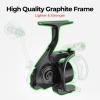Piscifun Viper X Spinning Reel, Ultralight 6.2:1 High Speed Spinning Fishing Reel, 10+1BB, Carbon Fiber 33 LB Max Drag,2000 Series view 3