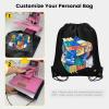 Vorspack 100 Pcs Drawstring Bags Bulk - Lightweight Drawstring Backpack, Cinch Bag for Party Sport Gym Trip Gift - 20 Colors view 3