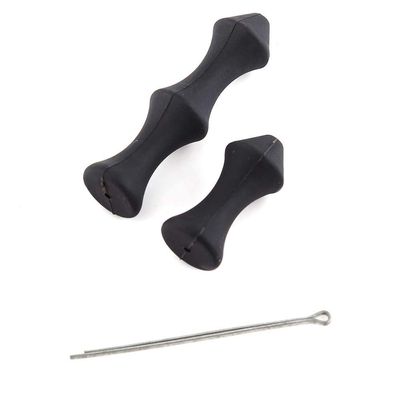 Archery Bowstring Finger Rollers 2Pcs, Archery Recurve Finger Guard, Archery Finger Tab, Archery Bowstring, Soft Silicone Finger Guard for Recurve Bow(Black)