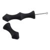 Archery Bowstring Finger Rollers 2Pcs, Archery Recurve Finger Guard, Archery Finger Tab, Archery Bowstring, Soft Silicone Finger Guard for Recurve Bow(Black) view 4
