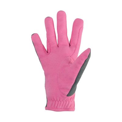 Little Rider Childrens/Kids Merry Go Round Riding Gloves (S) (Gray/Pink)