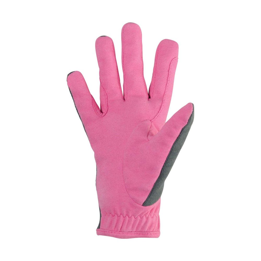 Little Rider Childrens/Kids Merry Go Round Riding Gloves (S) (Gray/Pink)