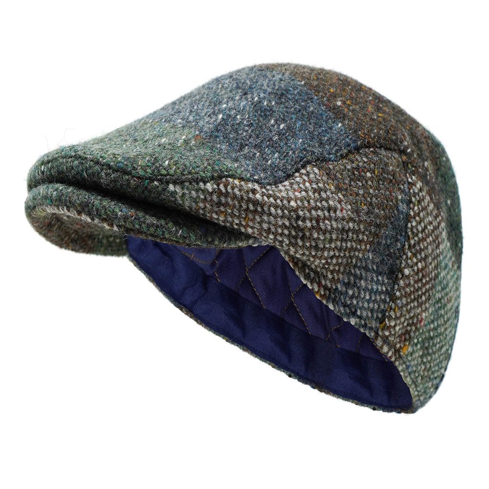 Borges & Scott The Galway Patchwork - Irish Tweed Flat Cap - Medium (57-60cm)