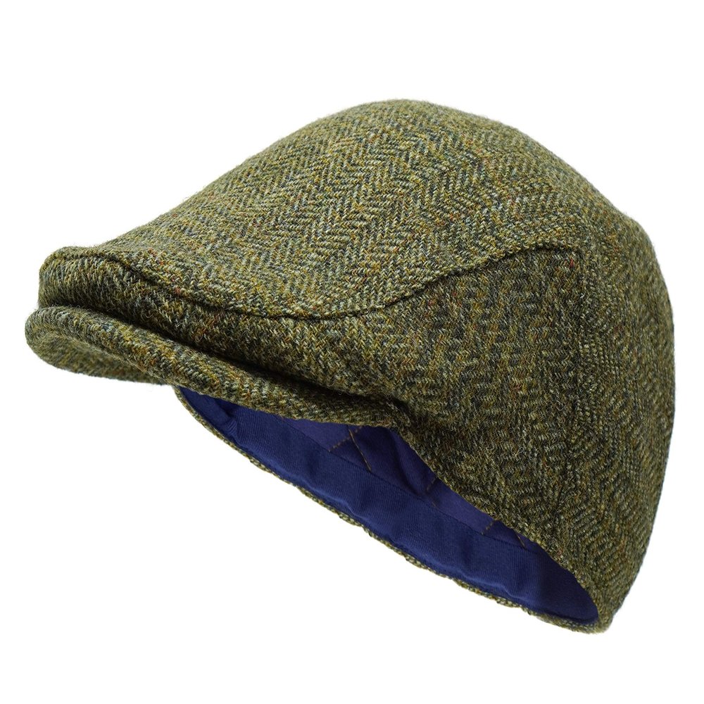 Borges & Scott The Galway - Irish Tweed Flat Cap - Country Green - Small (55-58cm)