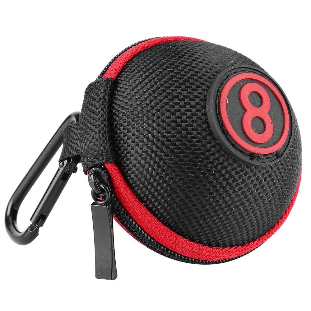 A sixx Durable EVA Lightweight 2.95x2.56x2.56in Billiard Balls Case, Ball Bag, for Attaching Balls General Use Attaching Billiard Balls Profession Use
