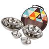 1set Outdoor Stainless Steel Dining Portable Camping Tableware for Hiking Picnics and Bbqs and Convenient Travel Utensils Storage Bag view 1