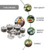 1set Outdoor Stainless Steel Dining Portable Camping Tableware for Hiking Picnics and Bbqs and Convenient Travel Utensils Storage Bag view 4