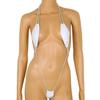 easyforever Womens Extreme Sling Shot Micro G-String Monokini Mini Bikini Thongs Swimwear Swimsuit White One Size view 3