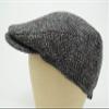 Borges & Scott The Galway - Irish Tweed Flat Cap - Pebble Herringbone - Medium (57-60cm) view 2