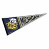 Michigan Team University Wolverines Pennant Throwback Vintage Banner view 1