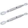 AB Tools 2PACK Rigging Screw 12mm Galvanised Eye to Eye Turnbuckle Straining view 1