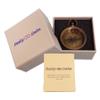 Engravable Antique Brass Pocket Compass with Gift Box | Solid Brass Compass with Optional Hardwood Storage Box and Custom Engraved Plaque for Keepsake or Gift (Design My Own) view 1