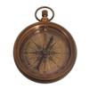 Engravable Antique Brass Pocket Compass with Gift Box | Solid Brass Compass with Optional Hardwood Storage Box and Custom Engraved Plaque for Keepsake or Gift (Design My Own) view 2