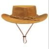 Australian Unisex Western Cowboy Hat Real Suede Outback Riding Dancing Classic - Camel M (58cm) view 2