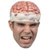 Ghoulish Productions Zombie Brain Cap Mask. 27315. One Size Latex Mask. Handmade in Mexico. Halloween Costume Headwear view 1