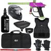 Action Village Azodin Blitz 4 Protector Paintball Gun Package Kit Level 2 (Dust Purple/Polished Green, Small/Medium)