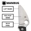 Spyderco Manbug Wharncliffe Folding Pocket Knife with 1.9" VG-10 Steel Blade and FRN Handle - EDC Knife for Men and Women, Perfect for Hunting, Tactical, Camping, Survival, Hiking - PlainEdge - MBKWP view 3