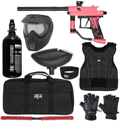 Action Village Azodin KAOS 3 Protector Paintball Gun Package Kit Level 2 (Dust Pink/Dust Black, Large/X-Large)