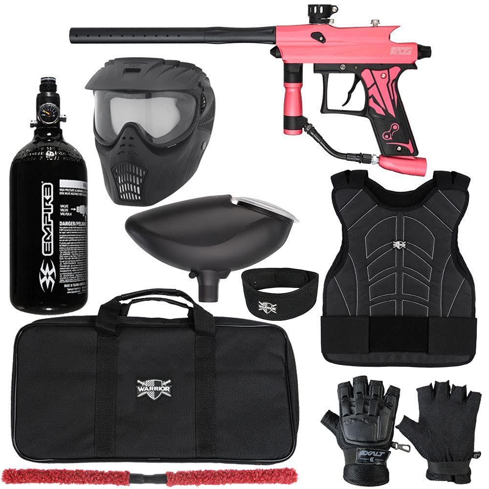 Action Village Azodin KAOS 3 Protector Paintball Gun Package Kit Level 2 (Dust Pink/Dust Black, Large/X-Large)