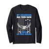 My Grandson Has Your Back Proud Air Force Grandma Military Long Sleeve T-Shirt view 1