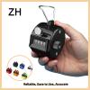 White Deer Hand Tally Counter 4 Digit Number Dual Clicker Golf Handy Convenient (Yellow) view 3