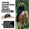 Troxel Intrepid Saddle Horse Riding Helmet, Low-Profile Adjustable Design, Safety Horseback Riding Gear view 2