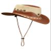 Leather Suede HAT Aussie Bush Cowboy Riding Classic Western Outback Brown - tan XL view 1