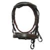 Saddlesworld Soft Padded Premium Black Leather Bridle for Horses | The Padded Bridle with Reigns | English Leather browband and Noseband Padding| Comfortable, Safe, Gentle and Effective - Cob Size view 2