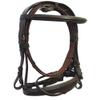 Saddlesworld Soft Padded Premium Black Leather Bridle for Horses | The Padded Bridle with Reigns | English Leather browband and Noseband Padding| Comfortable, Safe, Gentle and Effective - Cob Size view 3