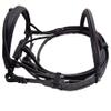 Saddlesworld Soft Padded Premium Black Leather Bridle for Horses | The Padded Bridle with Reigns | English Leather browband and Noseband Padding| Comfortable, Safe, Gentle and Effective - Cob Size view 4