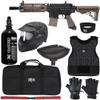 Action Village Tippmann TMC Protector Paintball Gun Package Kit Level 2 (Black/Tan, Small/Medium)