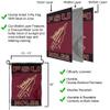 College Flags & Banners Co. FSU Seminoles Spearhead Logo Garden Flag and Pole Holder Set view 4