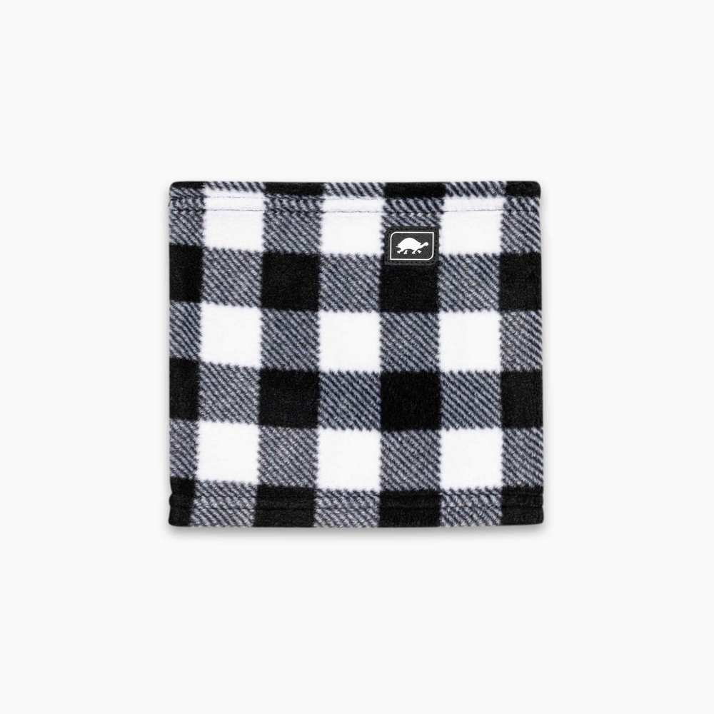 Turtle Fur Kids Playful Prints Classic Fleece Neck Warmer, Ages 3-6, Plaid Check