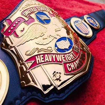 NWA United States Heavyweight Championship Belt 4mm Zinc PLated(Same Day Dispatch)