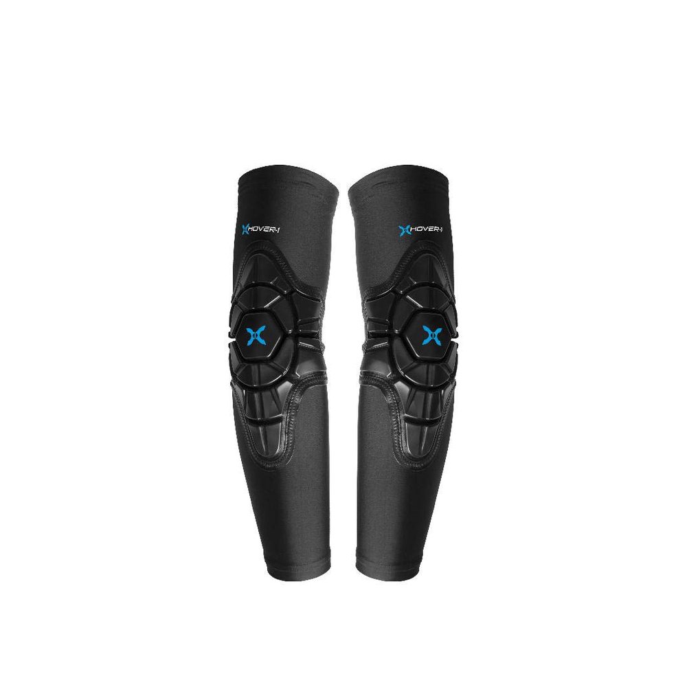 Hover-1 Mens Lightweight Elbow Pads Protective Hard Shell, Black, Medium