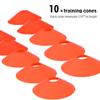 Speed Train Kit, 19Ft Flat Ladder + 10Pcs Disc Cones for Athletic Training Speed Ladders (Orange) view 4