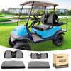 10L0L 4 Passenger Golf Cart Seat Covers, Front Rear Seat Cover Set for Yamaha G29 Drive, Club Car Precedent and Club Car DS Model, Made of 3D Air Mesh Polyester Fabric Breathable Washable - Grey view 1