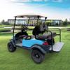 10L0L 4 Passenger Golf Cart Seat Covers, Front Rear Seat Cover Set for Yamaha G29 Drive, Club Car Precedent and Club Car DS Model, Made of 3D Air Mesh Polyester Fabric Breathable Washable - Grey view 3
