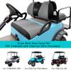 10L0L 4 Passenger Golf Cart Seat Covers, Front Rear Seat Cover Set for Yamaha G29 Drive, Club Car Precedent and Club Car DS Model, Made of 3D Air Mesh Polyester Fabric Breathable Washable - Grey view 4